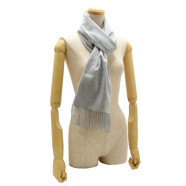 画像5: Johnstons ジョンストンズ WA000057HA0100 WA57 2022AW 中判 ストール マフラー カシミア 100％ 無地 メンズ レディース (5)