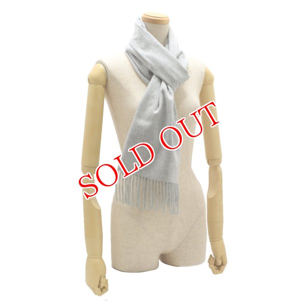 画像5: Johnstons ジョンストンズ WA000057HA0100 WA57 2022AW 中判 ストール マフラー カシミア 100％ 無地 メンズ レディース (5)