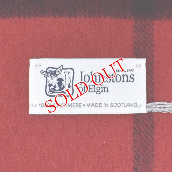 画像3: Johnstons ジョンストンズ WA000057KU0099 WA57 2022AW 中判 ストール マフラー カシミア 100％ チェック メンズ レディース (3)