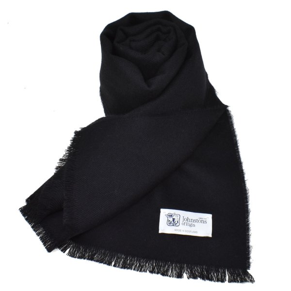 画像1: Johnstons ジョンストンズ WD000446SA0900 WD446 2022AW ストール マフラー スカーフ ウール100％ メンズ レディース (1)