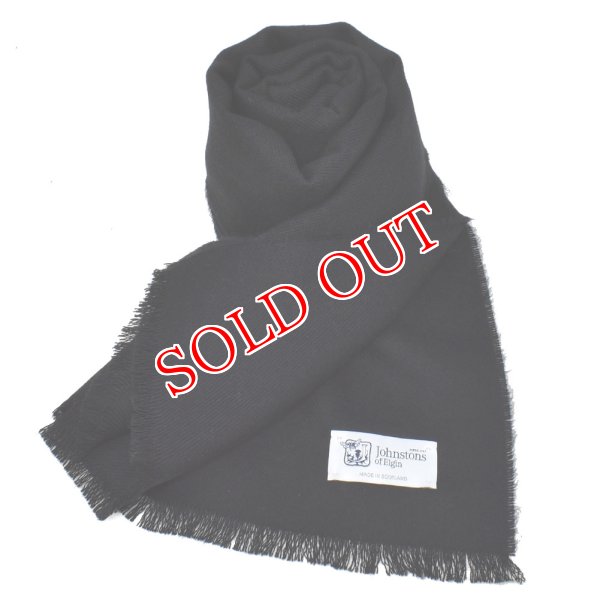 画像1: Johnstons ジョンストンズ WD000446SA0900 WD446 2022AW ストール マフラー スカーフ ウール100％ メンズ レディース (1)