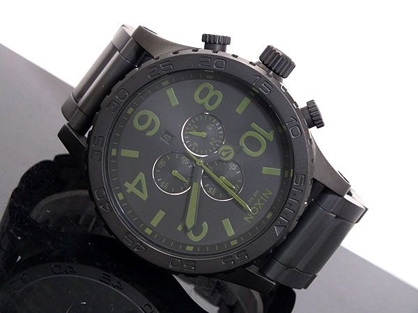 【即納】NIXON ニクソン 腕時計 51-30 CHRONO A083-1042 MATTE BLACK SURPLUS