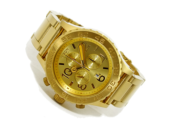 NIXON ニクソン 腕時計 42-20 CHRONO A037-502 ALL GOLD