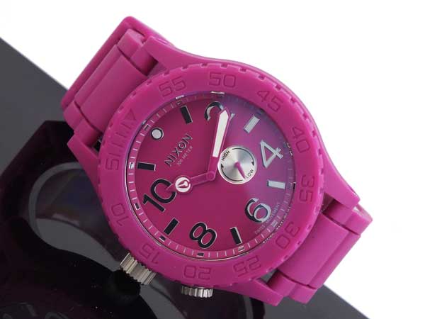 ニクソン NIXON メンズ 腕時計 RUBBER 51-30 A236-644 SHOCKING PINK