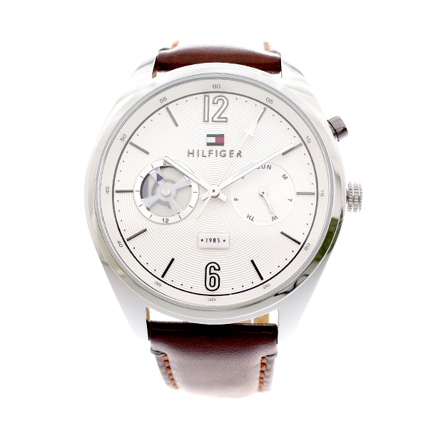 トミーヒルフィガー TOMMY HILFIGER 腕時計 メンズ 1791550 クォーツ ホワイト ブラウン ホワイト