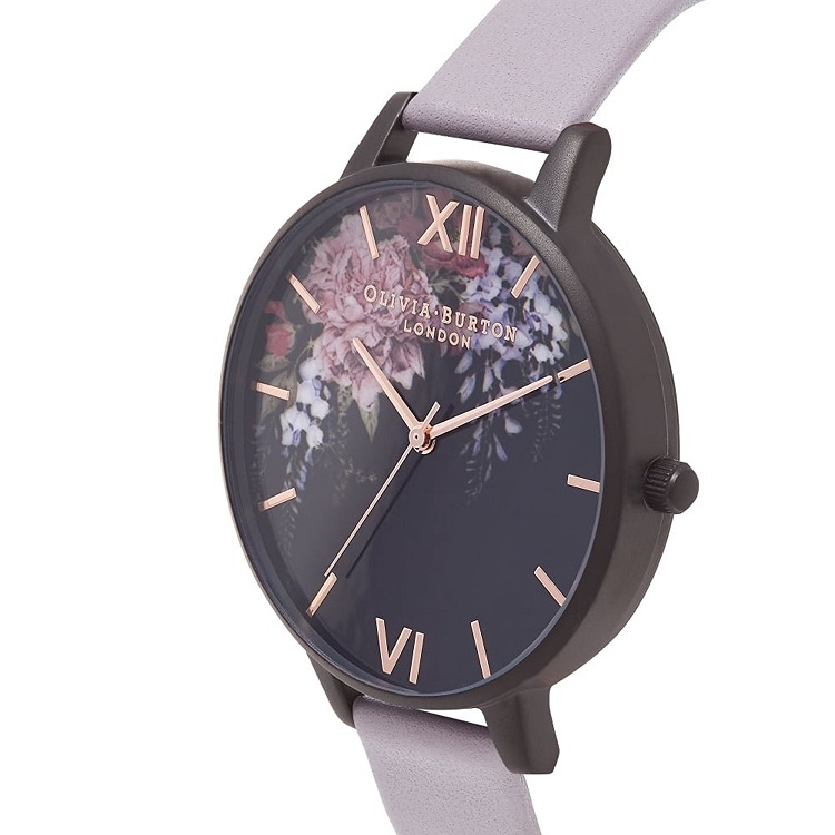 オリビアバートン OLIVIA BURTON 腕時計 AFTER DARK FLORAL ブラック × パープル 38mm レディース OB16AD15
