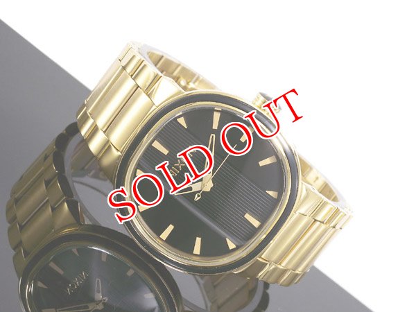 画像1: NIXON ニクソン 腕時計 キャピタル CAPITAL  ALL BLACK/GOLD A090-510