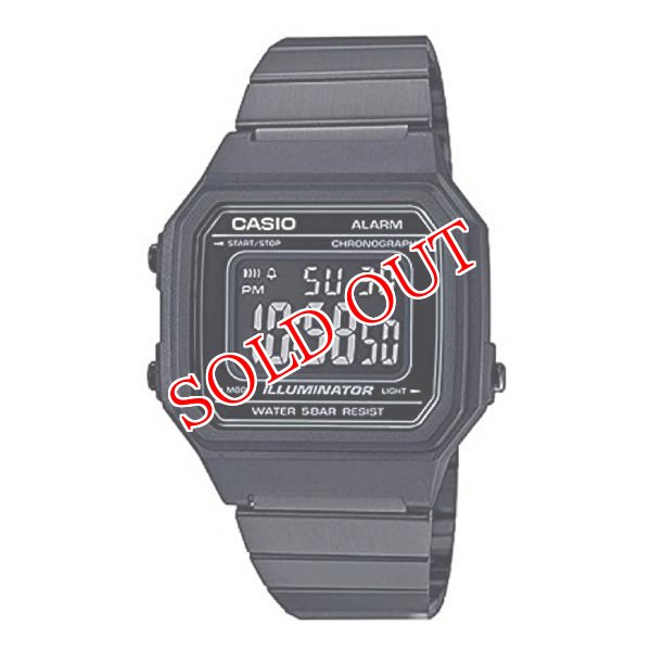 画像1: カシオ CASIO 腕時計 メンズ レディース B650WB-1B ブラック