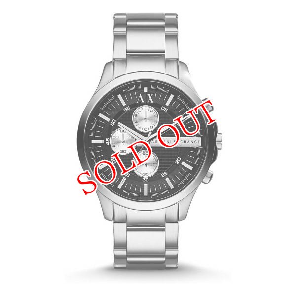 画像1: Armani Exchange アルマーニエクスチェンジ AX2152 ブラック×シルバー 腕時計 メンズ