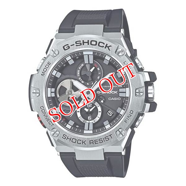 画像1: CASIO カシオ 腕時計 G-SHOCK ジーショック G-STEEL スマートフォンリンクモデル GST-B100-1A メンズ