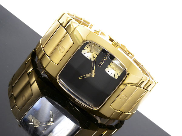 NIXON ニクソン THE BANKS メンズ腕時計 GOLD/BLACK A060-510