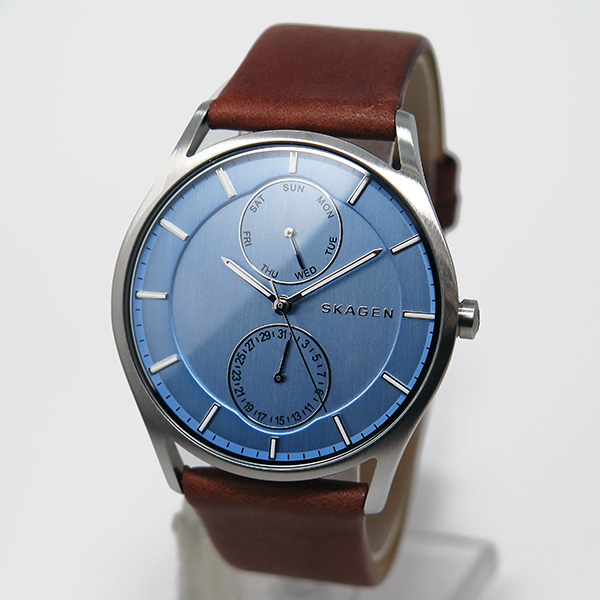 SKAGEN SKW6831 薄型腕時計　ブラック ブルー　新品未使用