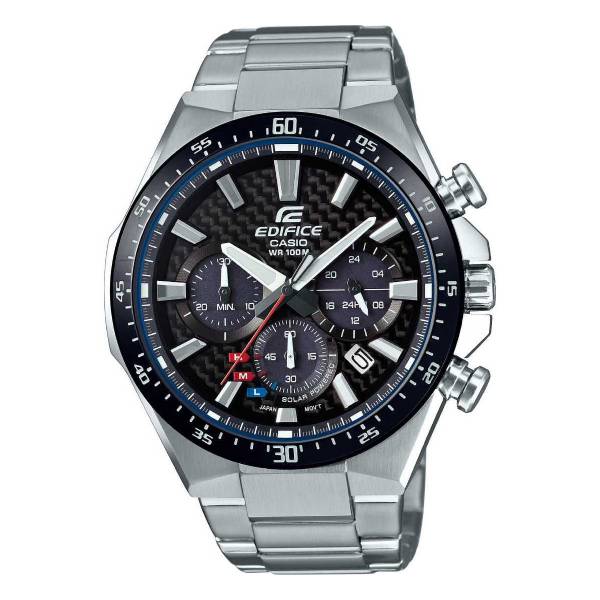 画像1: CASIO EDIFICE EQS-800CDB-1A ソーラー クロノグラフ エディフィス メンズ 腕時計